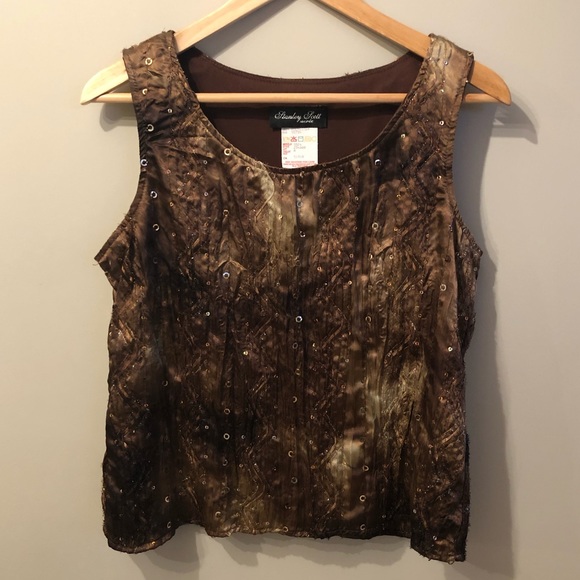 Sparkly Brown Top - Picture 1 of 8